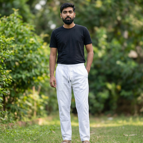 Pajama White for Men - পায়জামা