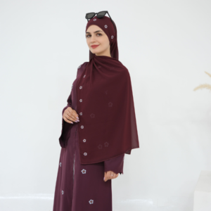 Alternative view of Dubai Abaya Style Abaya with Hijab